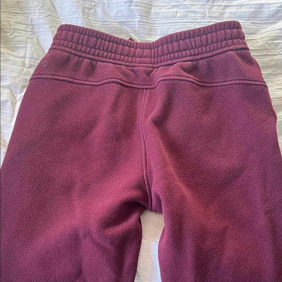 CRZ Yoga Maroon Fleece Sweatpants - Picture 5 of 10